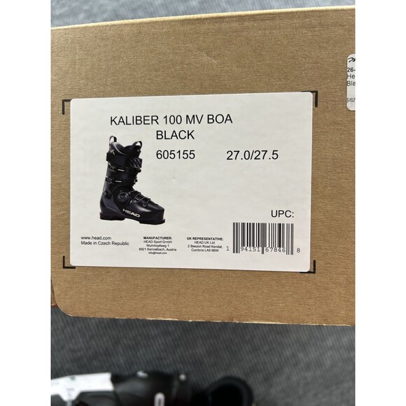 HEAD Men\'s Kaliber 100 MV BOA Black Ski Boot (605155) main image 4
